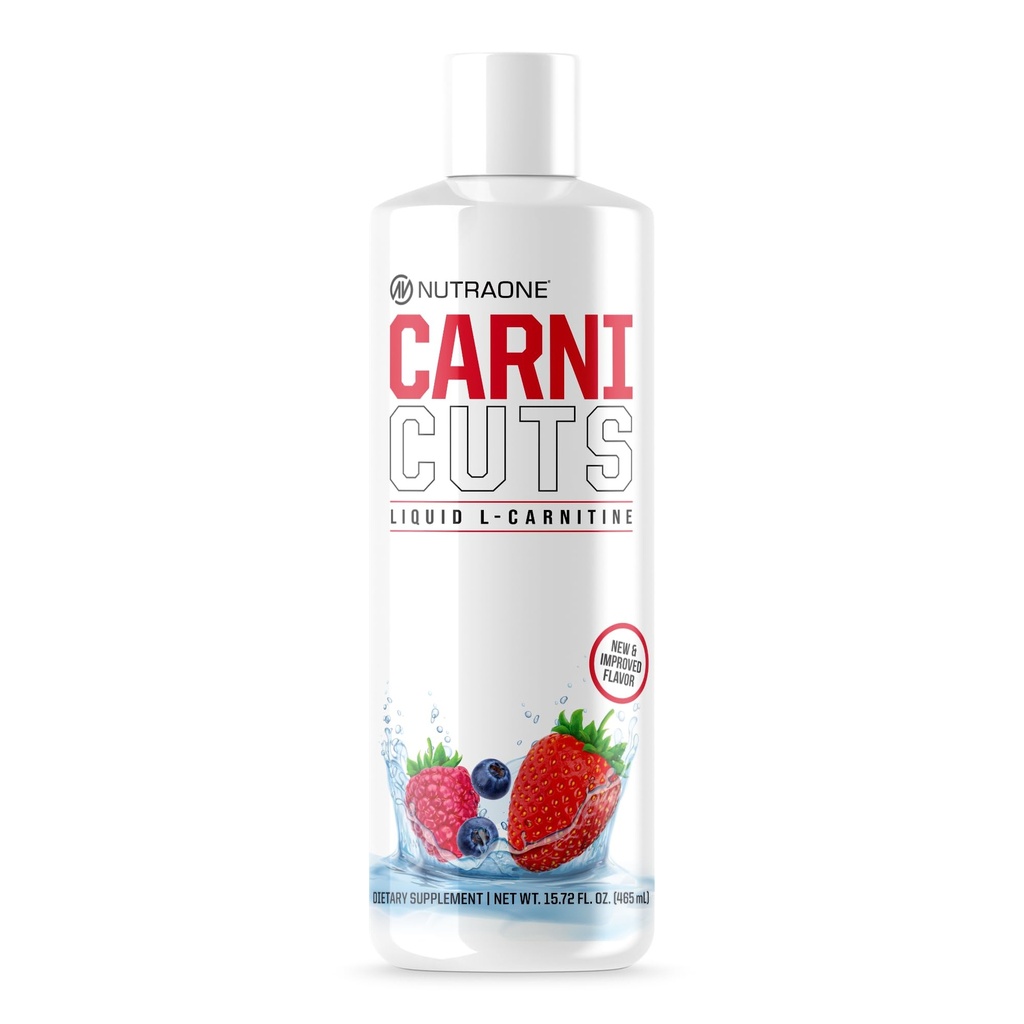 NutraOne Carnicuts L-karnitiin Vedel täiendus Stimulant Free * (Berry Blast - 32 Servings)