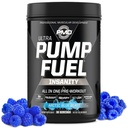 PMD Sport Pump Fuel Ultra Insanity - Premium Pre Workout Powder & Lihaspump, Greater Focus, Endurance & Recovery, Premium Kreatiin, Arginine & Beeta Alanine - Arctic Blue Blast (30 Servings)