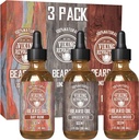 Viking Revolution Beard Oil for Men 3 Pack - Natural Mens Beard Oil Variety Set 2 - Sandalwood, Unscented ja Bay Rum Lõhnad - Habeme konditsioneerimine ja niisutamine terve habe (3 Pack, 1oz)