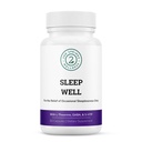 Sleep Well Calmness & Lõõgastav tugi valem - võimas segu magneesiumi, L-Theanine'i, GABA ja melatoniiniga - suurendab lõõgastust + edendab tervislikke unemustreid - 60 kapslit