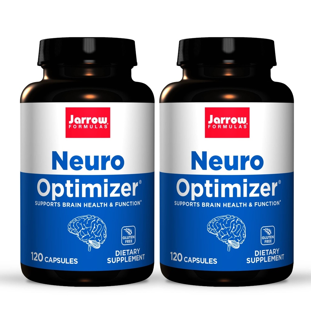 Kitsad valemid Neuro Optimizer - 120 kapslit, pakendis 2 - Aju tervis ja antioksüdandid - Sisaldab 7 neuroelementi - gluteenivaba - 60 kokku