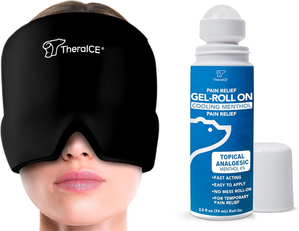 TheraICE Migreen Relief Cap ja TheraICE Valu Relief Roll On