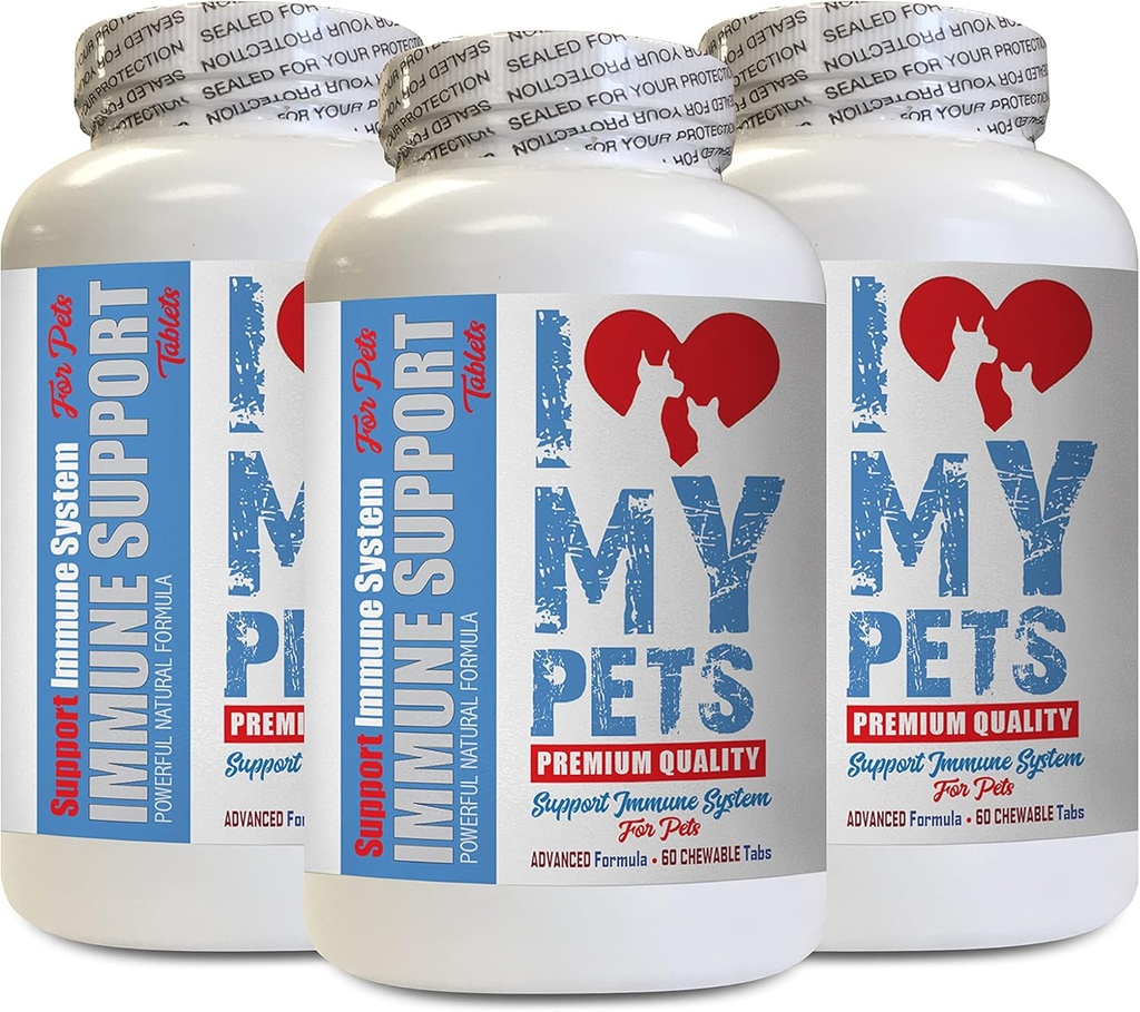I LOVE MY PETS LLC kassi maksatoetus - PET immuuntoetus - koerad ja kassid - võimendaja - terved - piimaohaka kassid - 180 ravi (3 pudelit)