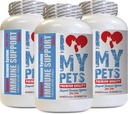 I LOVE MY PETS LLC kassi maksatoetus - PET immuuntoetus - koerad ja kassid - võimendaja - terved - piimaohaka kassid - 180 ravi (3 pudelit)