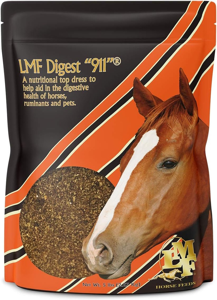 Digest 911" 5 lb prebiootikumi ja probiootikumilisa hobuste mäletsejalistele ja lemmikloomadele