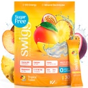Swigg Electrolytes Powder Packs - Ei Suhkru Multivitamiini Hüdreerimise Pulber, Suhkruvaba Elektrolüütide Jook Segu Vitamiin B12, B5, B6, C, D ja Folaadiga, Multi Vitamiin Vesi, Troopiline Fusion - 30 Stics