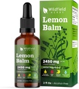 2 Sidrun Balm ekstrakti tilgad Vedel 2000mg (Melissa officinalis) Taimne täiendus Imendub paremini kui kapslid, 2 kuu pakkumine, 84 serveerimine, alkoholivaba tinktuur - 2 Oz, pakend 2