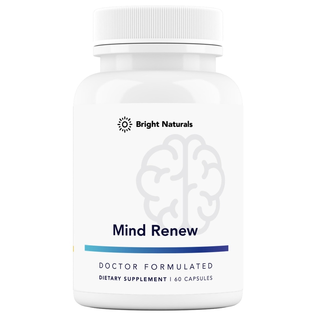 Mind Renew - valmistatud USA-s - aju täiendus mälule ja fookusele - elujõu ja energia toetamine, 60 kapslit