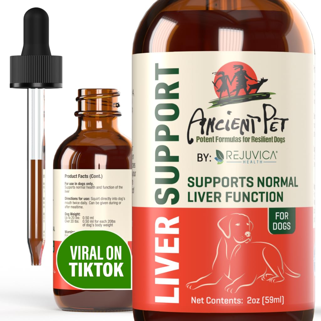Ancient Lemmiklooma Maksatoetus Koertele Ja Kassidele - Lihtne Vedeliku kohaletoimetamine, Segab Lihtne Toiduga Või Veega - Piimaohakas, Dandelion & Artišokk - Tõhustatud Imendumine - 2 fl oz