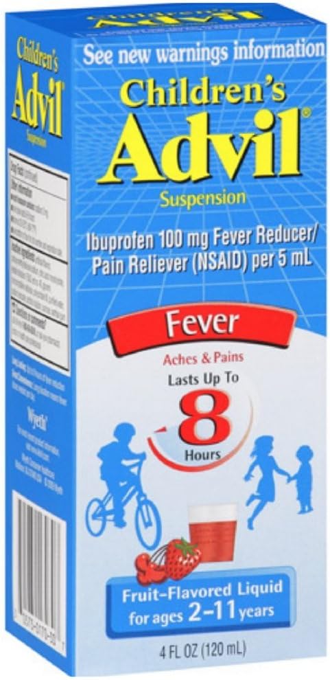 Advil Fruit Maitsestatud Lapsed Suspension Vedelik, 4oz -36 Pack