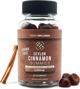 Ceylon Cinnamon Sugar-Free Gummies - 120ct | 2000mg Per Serving | Antioksüdant & Joint Support | Maitsev Apple Pie Flavor | Vegan & Gluteenivaba Kaneeli Toidulisandid