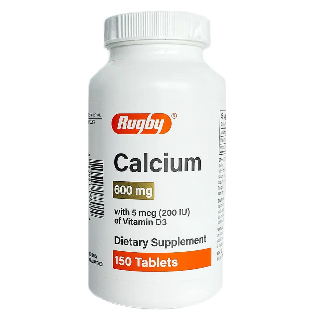 Rugby Calcium 600mg koos 5mcg vitamiini D3 150 tabletid