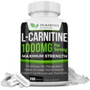 DR. MARTIN'S Toitumine Täiendav tugevus L-karnitiin - 200 kapslit - 1000 mg serveerimise kohta - Suurendage oma ainevahetust ja suurendage jõudlust