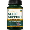 Valerian Juur Extract Sleep Support Kapslid, Passion Flower Supplement parema une, Langevad Magama kiiresti ja lõõgastuda. Pastillas de Valeriana y Pasiflora para Dormir Profundamente. 90 krahv