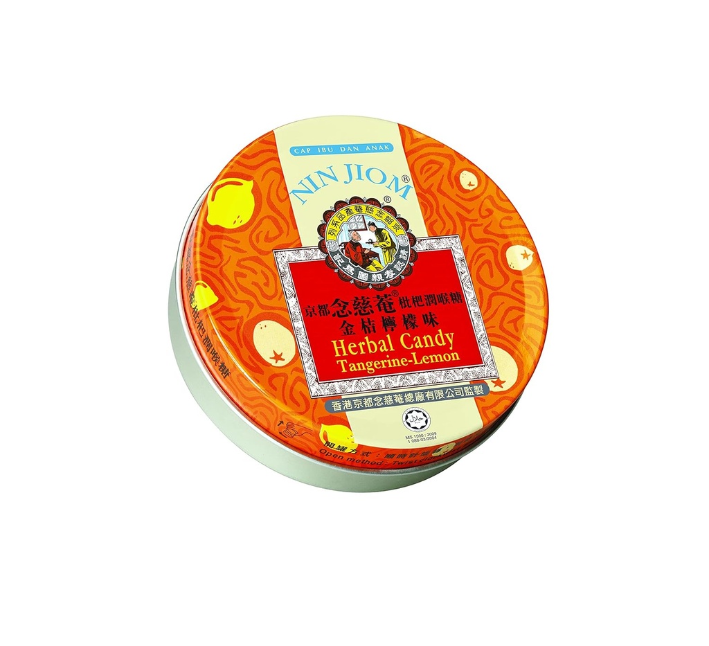 Nin Jiom Herbal Candy - 3 Tins (mandariini-sidrun)