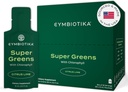 CYMBIOTIKA Super Greens Supplement koos klorofülli, Spirulina, Daily Vegan Superfood paketid seedetrakti tervise, detox, energia ja immuunsüsteemi tugi, tsitruseline laimi maitse, 15 ml kotid, 30 pakendit