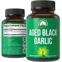 Peak Performance Aged Black Garlic kapslid. Toores Vegan Pure Lõhnatu Ekstraktsiooni Täiendavad Pillid Kolesterooli Ja Immuunsüsteemi Toetus. alates Küüslaugu Bulb S-Allyl Cysteine ja Antioksüdandid