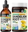 BIO KRAUTER Ingverijuure tinktuur 4 Fl. Oz. & Dandelion 60 Gummies