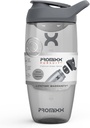 Promixx Pursuit Protein Shaker Bottle (24 oz) – Silent No-Ball Mixer, Leak-Proof Lid, BPA/BPS & Phtalaat-Free ECOZEN – Easy-Clean Shaker Cup for Protein Shakes, Pre & Post-Workout Smoothies