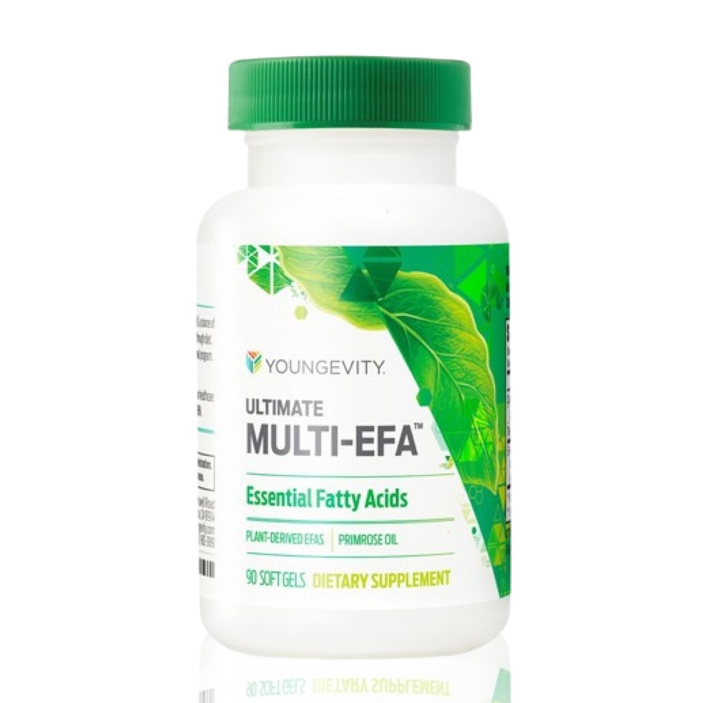 Youngevity Ultimate Multi-EFATM - Taimepõhine EFA lisand - Ei kala - väike softgel täiskasvanutele ja lastele, Õhtune Primrose - 90 Softgels (1. pakk)