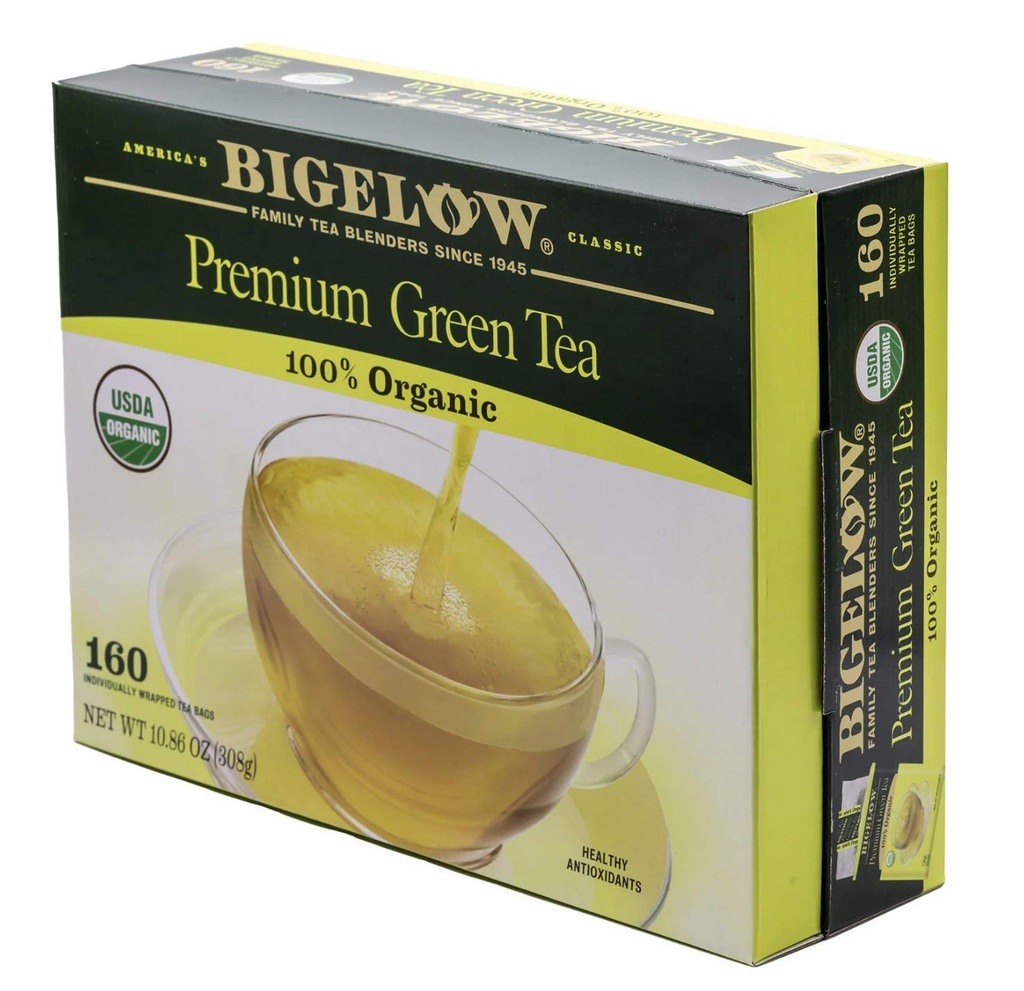 Bigelow tee orgaaniline roheline tee, 160-Count (51100,85)