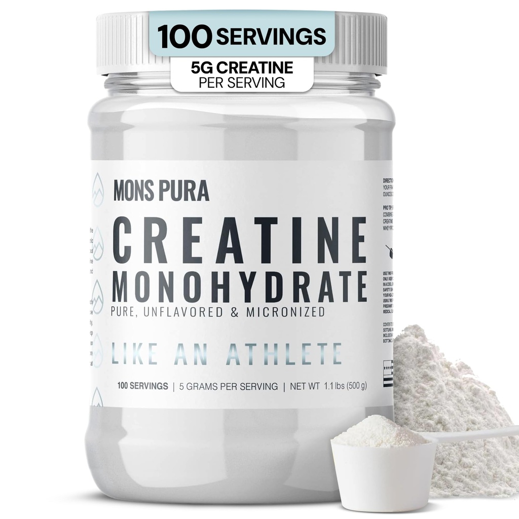 100% puhas kreatiini monohüdraat pulber - 500 g | mikroniseeritud, maitsestamata | lihaste kasv, tugevus ja vastupidavus | ideaalne sportlastele, kulturistidele ja fitness-entusiastidele