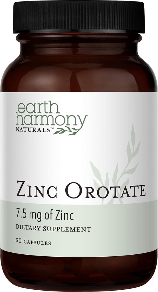 Tsink Orotaat 7,5mg Vegan Supplement - Tugevad Antioksüdandid Omadused Toetada Immuunsüsteemi Funktsiooni, Energiat Ja Metabolismi - Maksa, Luu, Liigeste Ja Südame Tervis - Mitte-GMO & Gluteeni Vaba - 60 Kapslit