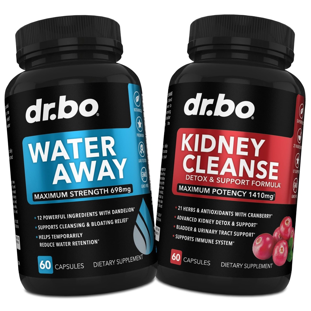 Veepillid Diureetikumid vee säilitamiseks - Neerude puhastamine Detox Support Supplement - Away taimsed diureetikumid - aitab parandada neerud, põie kontroll ja kuseteede tervis Neeruvalem
