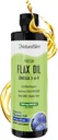 NaturalSlim linaseemneõli Vedel värske maitsega Linaõli Orgaaniline külm pressitud ja kõrge Omega 3 6 9 Rasvhape Linaseemnelisa tervislike rakkude, juuste, naha ja küünte - värske maitse 16 fl. Oz.