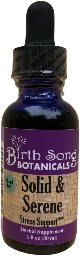 Sünnituslaulu botaanika tahke ja Serene Taimne stress ja meeleolu tugi Tinktuur – Kummel, Passionflower, Valerian Vedel tilgad stressi toetamiseks – Mitte-Habit Forming Natural Supplement