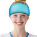 Migreen Relief Cap, Sothing Peavalu Migreen Hat Ice Head Wrap, Hangover Cap Mask Külm tihendus pinge, Puffy Eyes, Stress, Sinus, Ice Blue