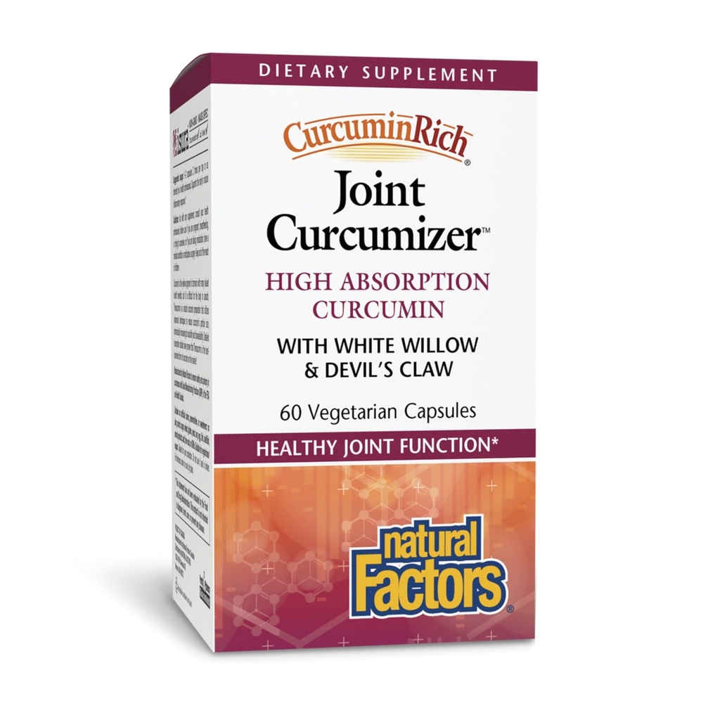 CurcuminRich liigese kurkumeerija looduslike tegurite järgi, tervislike liigeste toetamine, süda ja looduslik põletikuline reaktsioon valge pajuga, 60 kapslit (30 portsjonit)