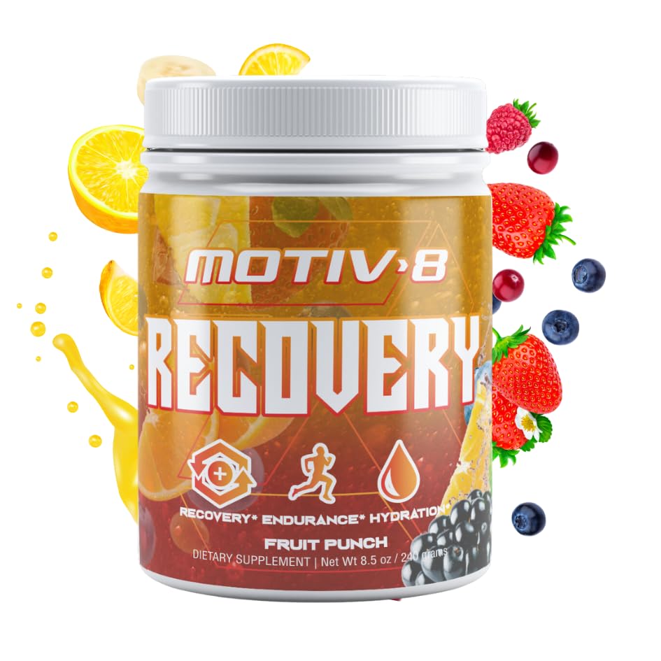 Motiv-8 taastamine Hüdreerimine ja taastamine, elektrolüütide taastamise jook, suurenenud vastupidavus, suurendab taastumist, suhkruvaba (60 serveerimist, puuviljapunch)