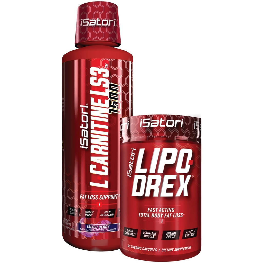 iSatori Lipo-Drex Fat Loss Thermogenic Formula - Fast Acting Weight Loss - Appetite Suppressant (60 kapslit) L-karnitiin Vedel Rasvapõleti ja Metabolism Activator - Segatud Berry (32 Servings)