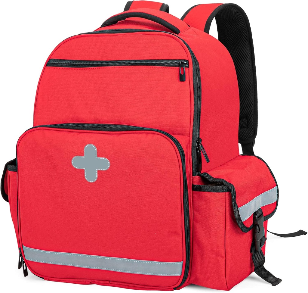 CURMIO erakorraline meditsiiniline seljakott Tühi, esimene reageerija EMT kott EMS, telkimine, matkamine, kodu tervis, väljasõidud, punane (ainult Bag, patenteeritud disain)