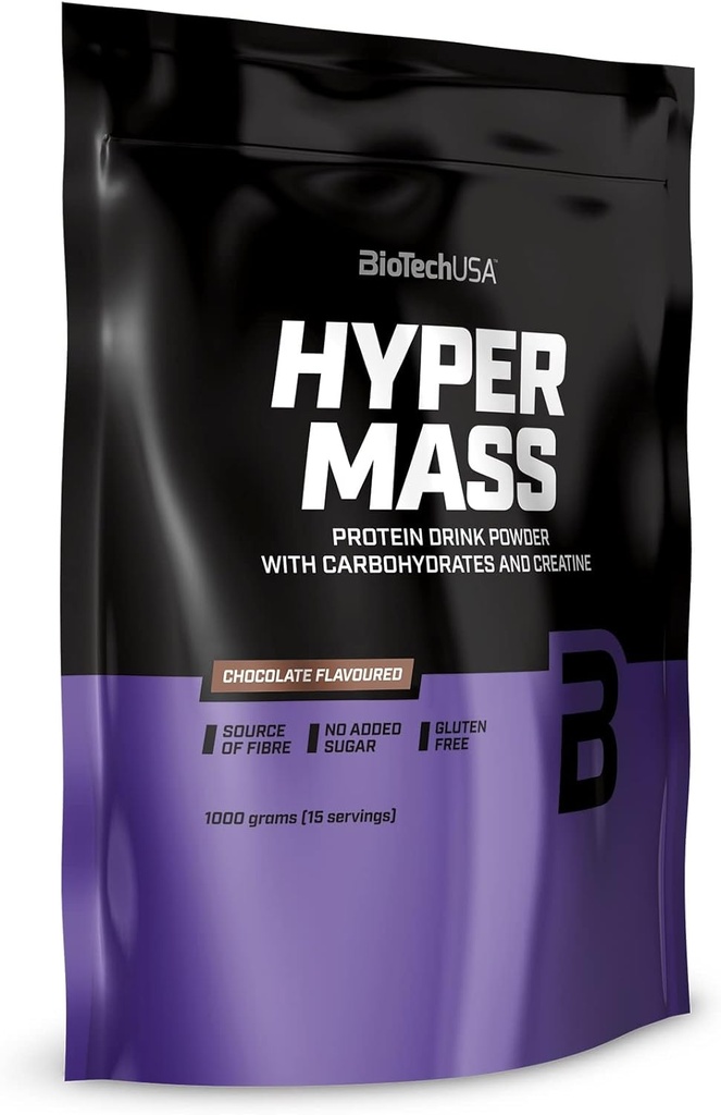 Biotechusa Hyper Mass 5000 Weight Gainer Mass 1000 g - Šokolaad