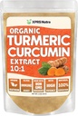 XPRS Nutra orgaaniline kurkumiinipulber Ekstrakt 10:1 - Premium USDA orgaaniline kurkumiinipulber immuunsuse jaoks - Vegan sõbralik puhas kurkumiin soolestiku tervise jaoks (2 korda)