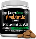 TummyWorks probiootikum 120 pehmet närimist koertele igas vanuses - toetab seedetrakti tervist, leevendab kõhulahtisust, kõhukinnisust, on hea sügelemiseks, allergiad, seeninfektsioonid. Lisatud seedeensüümid, valmistatud USA-s