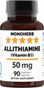 MONOHERB Allitiamiin B1 50 mg kapsli kohta - 90 taimekapslit