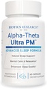 Biotics Research Alpha Theta Ultra PM L Theanine, Passionflower, Sidrun Balm, Toetab GABA, Serotoniin, Reguleerib Circadian Rhythms, 60 kapslit