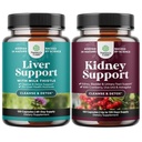 Bund of Maver Cleanse Detox & Repair - Piimaohakas koos Dandelion Root Koline Beetroot Artichoke Extract ja Advanced Kidney Support - Cranberry Extract koos Uva Ursi Stinging Nettle Astragalus