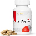 RLC, a-Drenal, neerupealiste toetus stressi leevendamiseks ja energiaks - 120 kapslit, tasakaalu kortisool ashwagandha, Rhodiola, korditseps ja ženšenn L-Theanine, neerupealiste tugilisandid naistele ja meestele