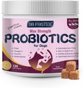 Probiootikumid koertele - koerte probiootikumid seedetrakti tervisele, prebiootikumid, seedeensüümid koertele kõrvitsaga, oomega-3, tugisool, immuunsüsteem, kõhulahtisus, 120 pehmet närimist