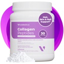 VitaMedica kollageenpeptiidide pulber naistele ja meestele - terved juuksed, nahk, küüned, luud ja liigesed - hüdrolüüsitud tüübid I & III, rohutoit, karjamaa-tõstetud valk, null suhkur - 30 portsjonit