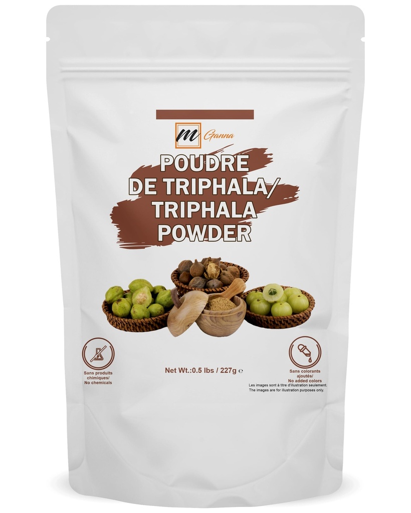 100% looduslik triphala pulber naha ja tervishoiu jaoks 227 GMS / 0,5 LBS