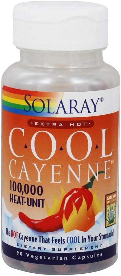 Solaray - Cool Cayenne Extra Hot - 90 Capsules