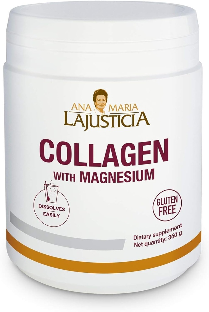 Ana Maria Lajusticia Collagen with Magnesium Powder (350g Natural Taste)