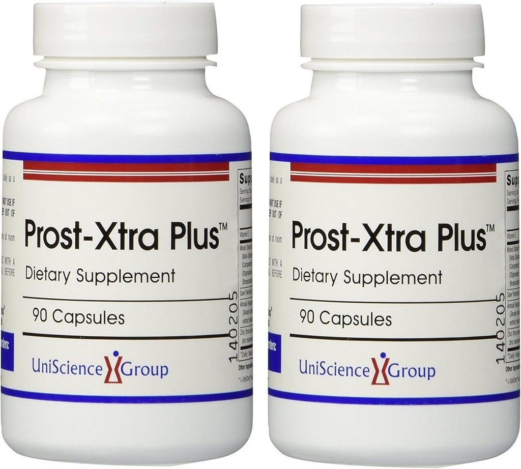 Prost-Xtra Plus (2 pudelikomplekti) koos Rye Grass, 300mg Plant Sterols, Saw Palmetto, Tsink, Vitamiin E 90 Kapslid Iga