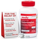 Time-CAP LABS, INC. Õigeaegne atsetaminofeen 650 MG - 400 kapslit - laiendatud vabanemine - liigesevalu leevendamine, valu leevendamine ja artriit Valu leevendamine