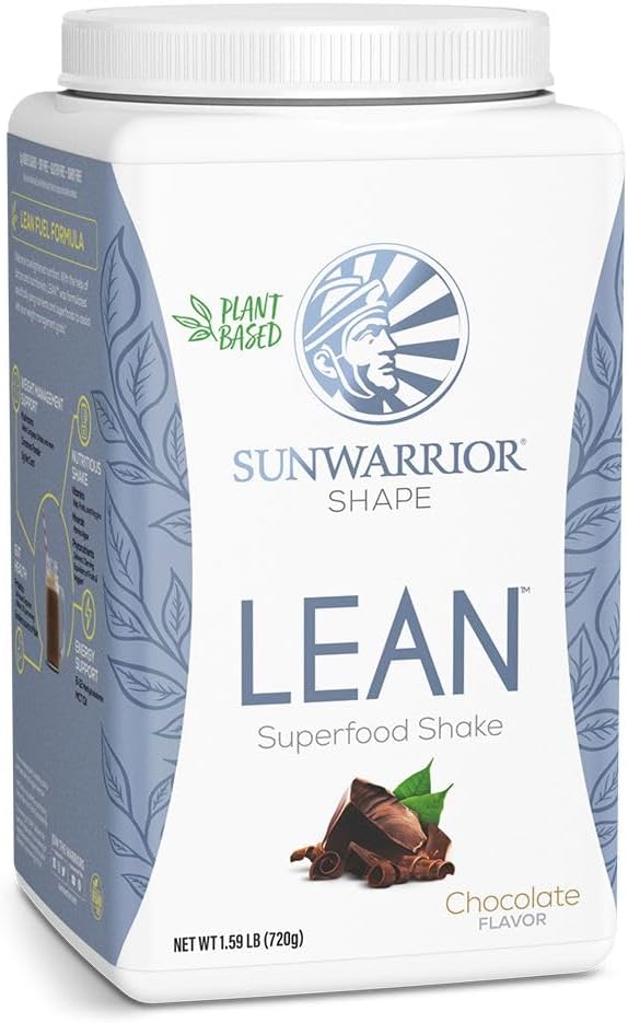 Sunwarrior Vegan Valk Superfood Shake Meal Asendus Orgaaniline Valk | Gluteenivaba Mitte-GMO Piimavaba Suhkruvaba Madala carb Taimne Valk | Šokolaad 20 Servings | Kuju Lean